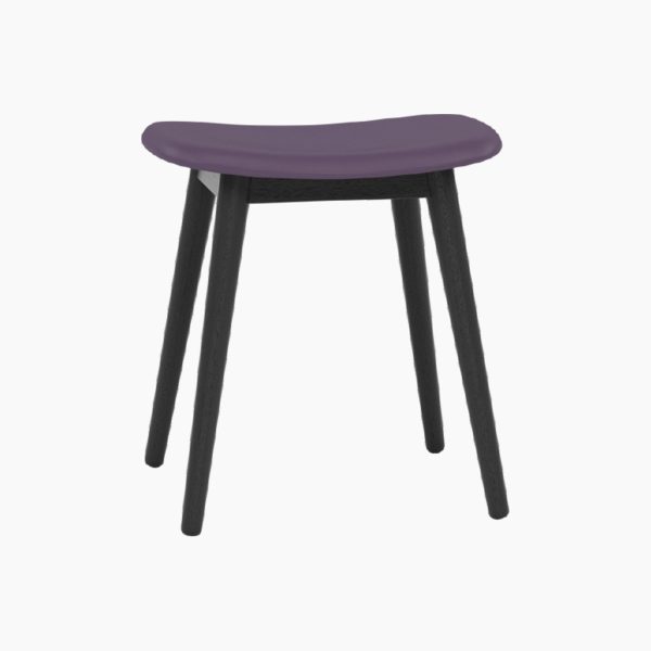 Fiber Stool Wood Base