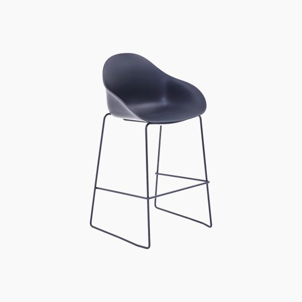 Ruby Barstool With Sled Base