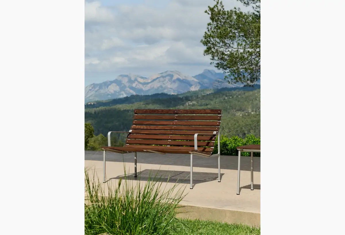 Traverse Lounge Bench w. arm_01