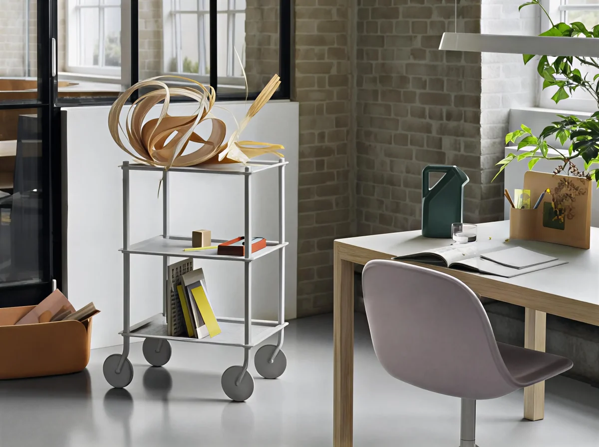 unblurimageai_flow-trolley-3-layer-grey-workshop-table-fiber-side-swivel-grey-twill-weave-620-story-pinboard-linear-pendant-V2-muuto-org_3