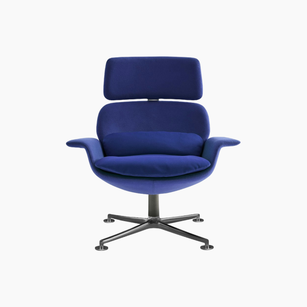 KN02 Swivel and Reclining High Back Lounge Chair