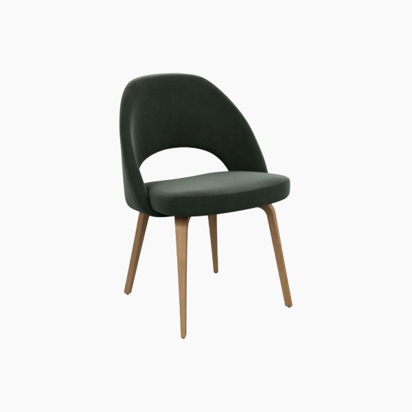 Saarinen Executive Chair Armless with Wood Legs
