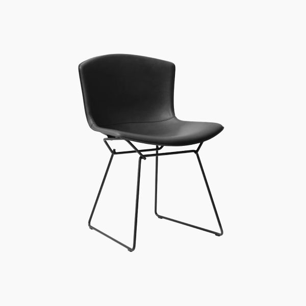 Bertoia Leather-Covered Side Chair