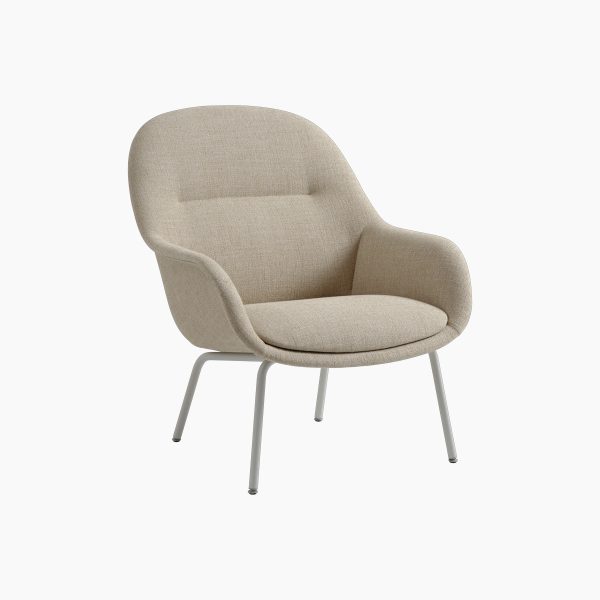 Fiber Lounge Armchair Tube Base