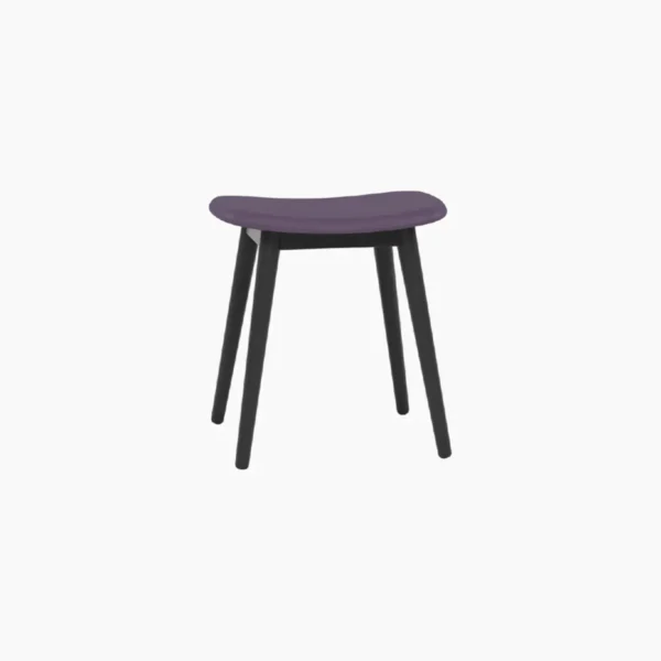 Fiber Stool Wood Base