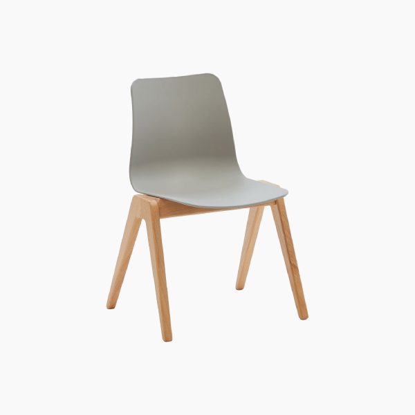 Polly Wood Chair With Wooden Base