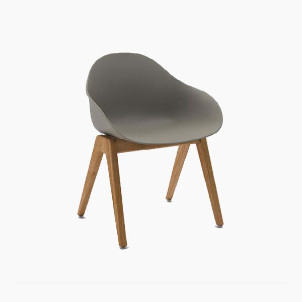 Ruby Wood Chair With Wooden Base
