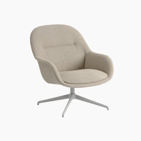 Fiber Lounge Armchair Swivel Base
