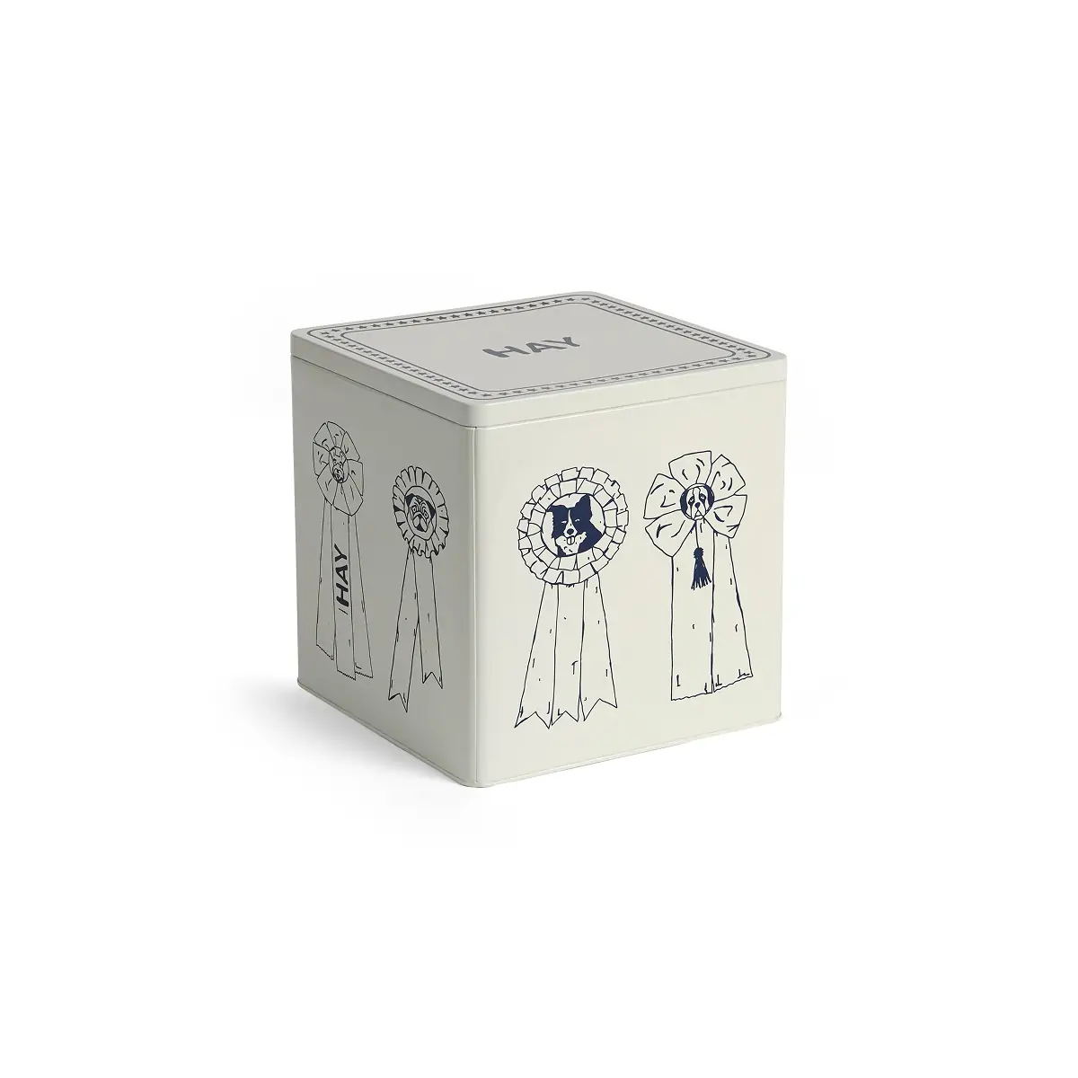AF176-A603-AG93_HAY Dogs Food Storage Tin L blue and white 1