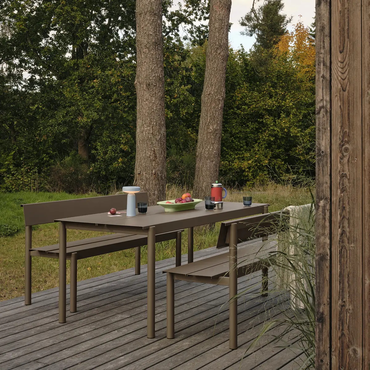 Linear Steel Bench with Backrest_02 1