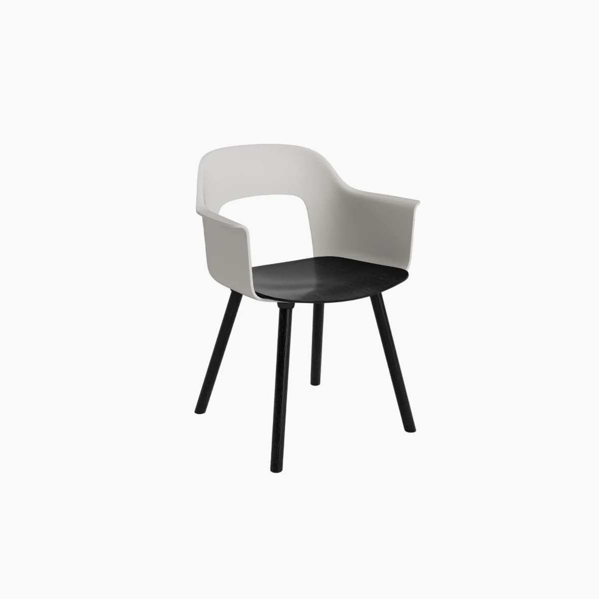 AF290-F333-AA51-01UF_Layout Armchair 231_black alu 4 star swivel base_biscotti shell (1)-Photoroom 2
